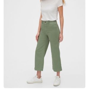GAP high rise wide leg crop